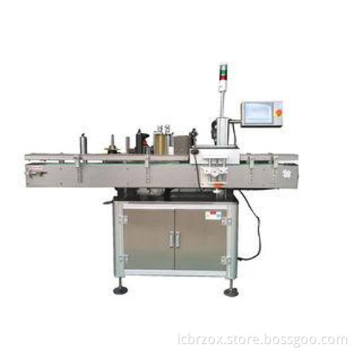PLC Round Bottle Stainless Steel 304 Automatic Labeling Mac